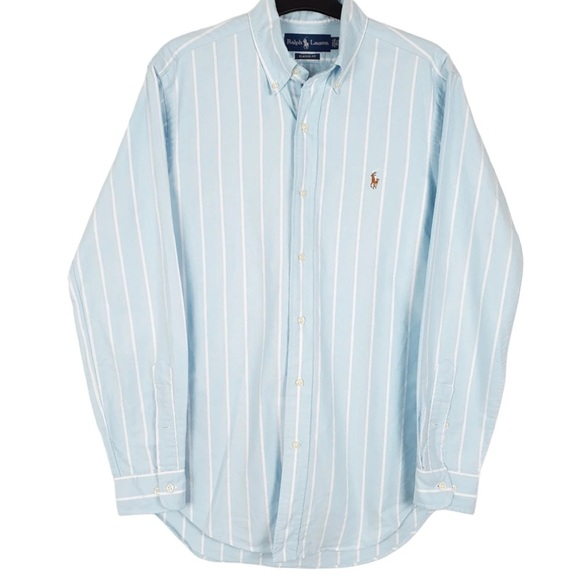 Ralph Lauren men’s classic button down sz 18 36/37 excellent like-new condition - Picture 1 of 5